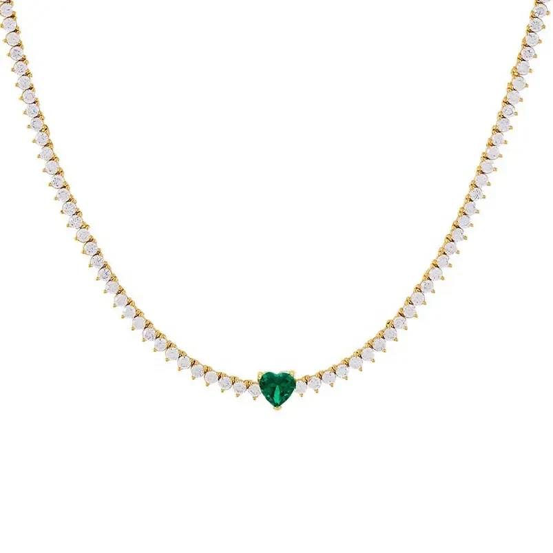 Valentine's Day Diamond Heart Necklace